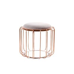 Beistelltisch / Pouf Comfortable 110 Hellviolett / Rosé