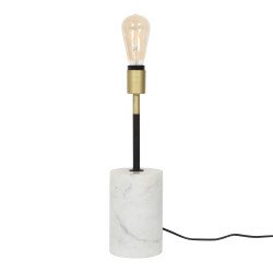 Bodenleuchte - Stehlampe Caramia 287 Weiß / Messing / Schwarz