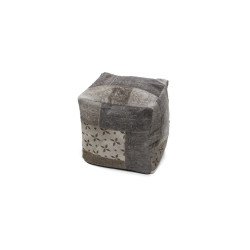 Gleam Pouf 560 Grau / Silber 40cm x 40cm
