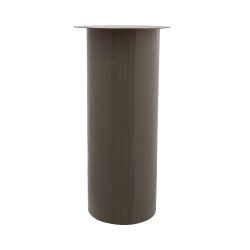Bodenkerzenständer Art Deco 165 Taupe / Gold